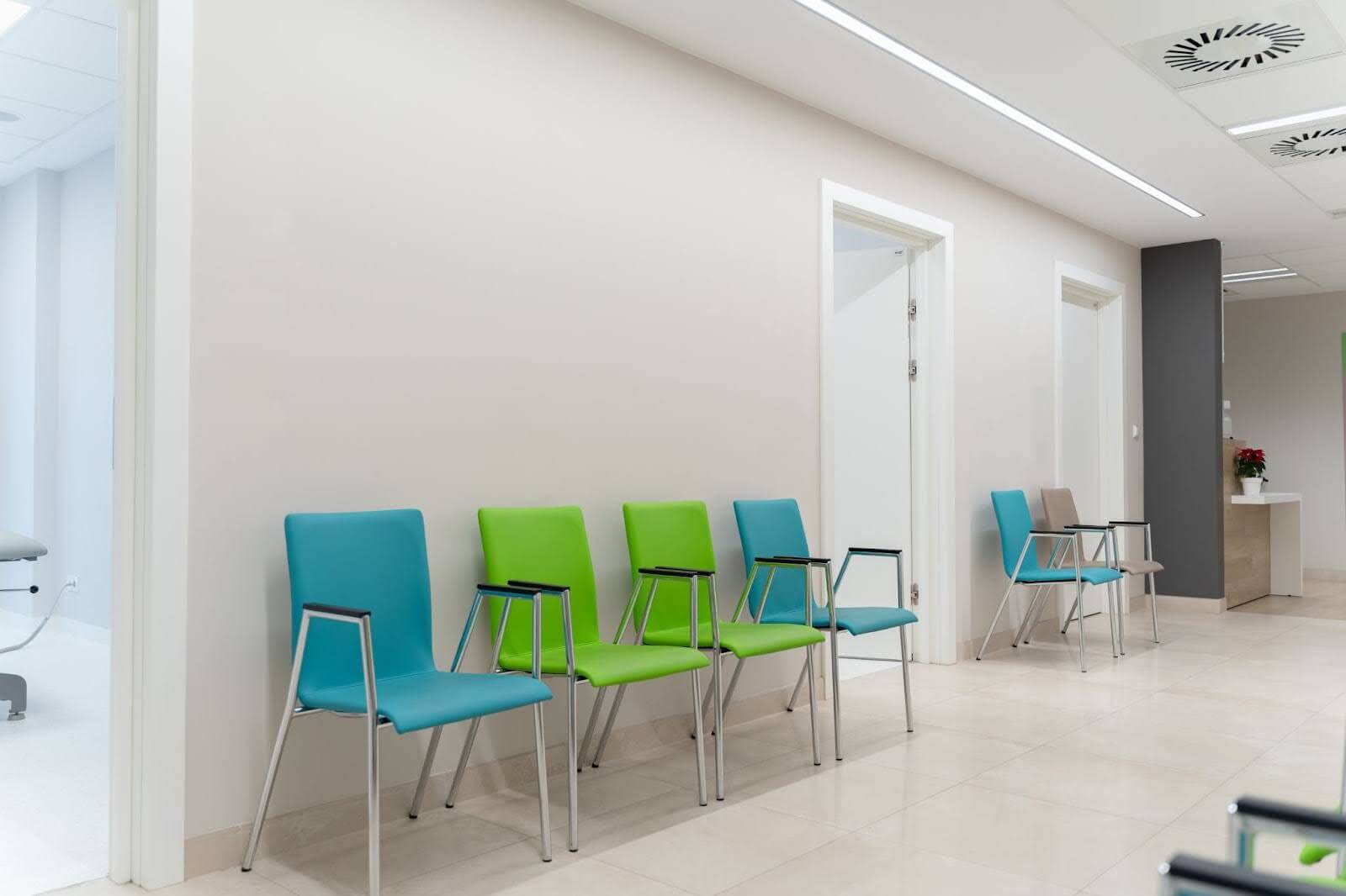 Healthcare facility acoustical ceiling