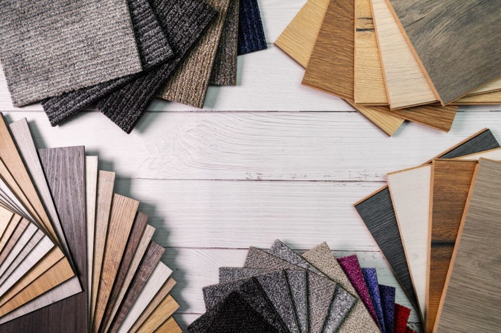 Carpet and floor samples